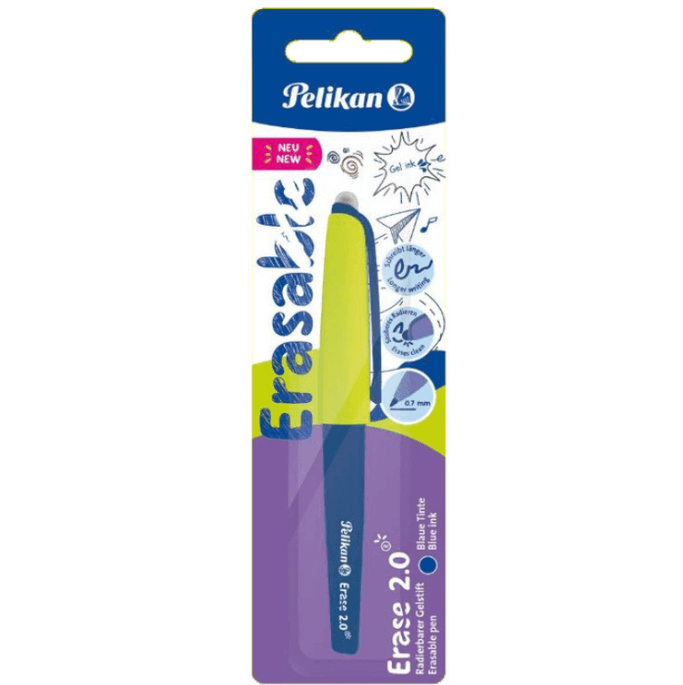 Pelikan - Penna cancellabile Eraser 2.0 Punta media 0,7 mm Blu - 5