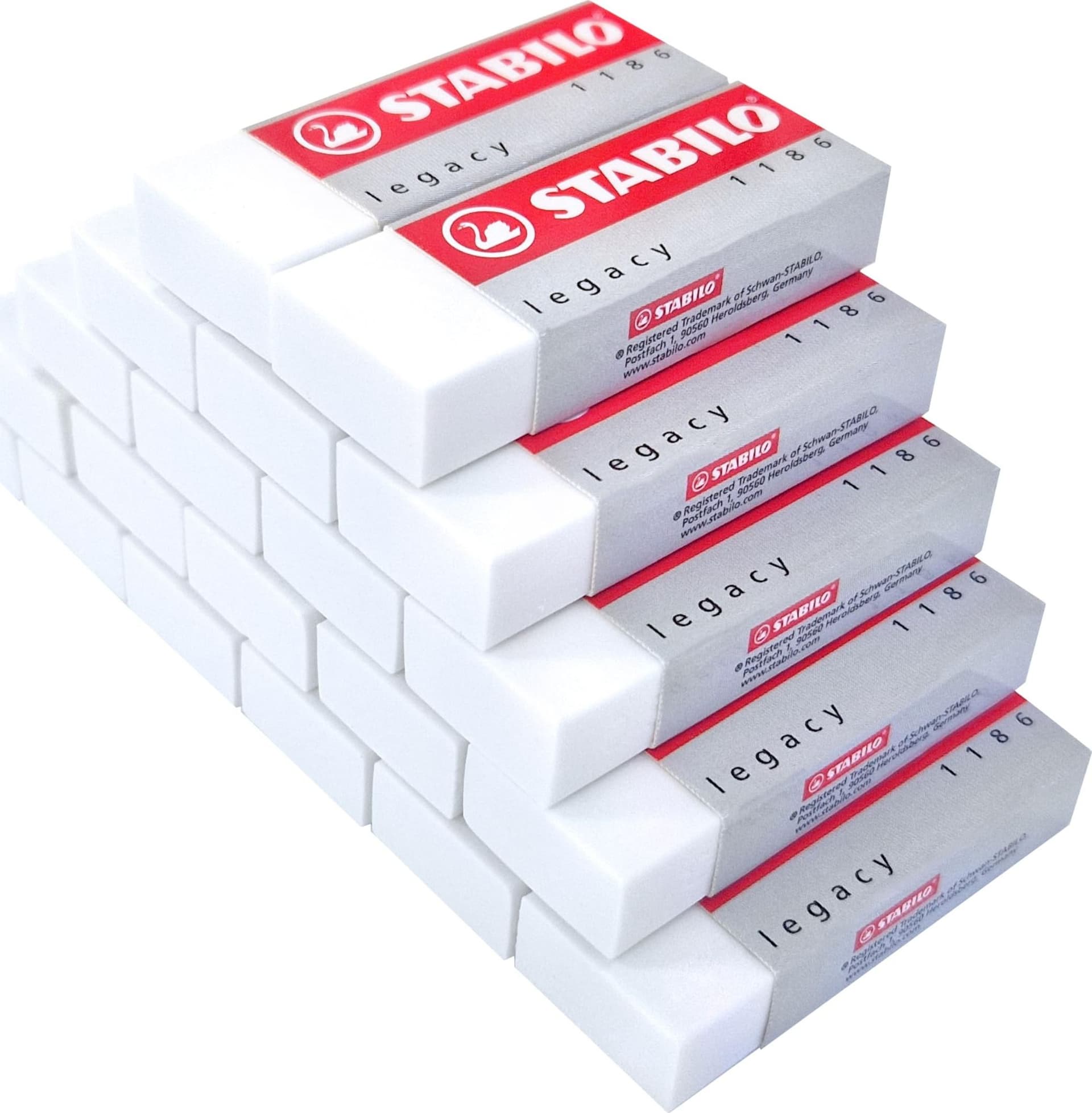 STABILO Legacy - Gomma - senza PVC - Confezione da 20 - 3