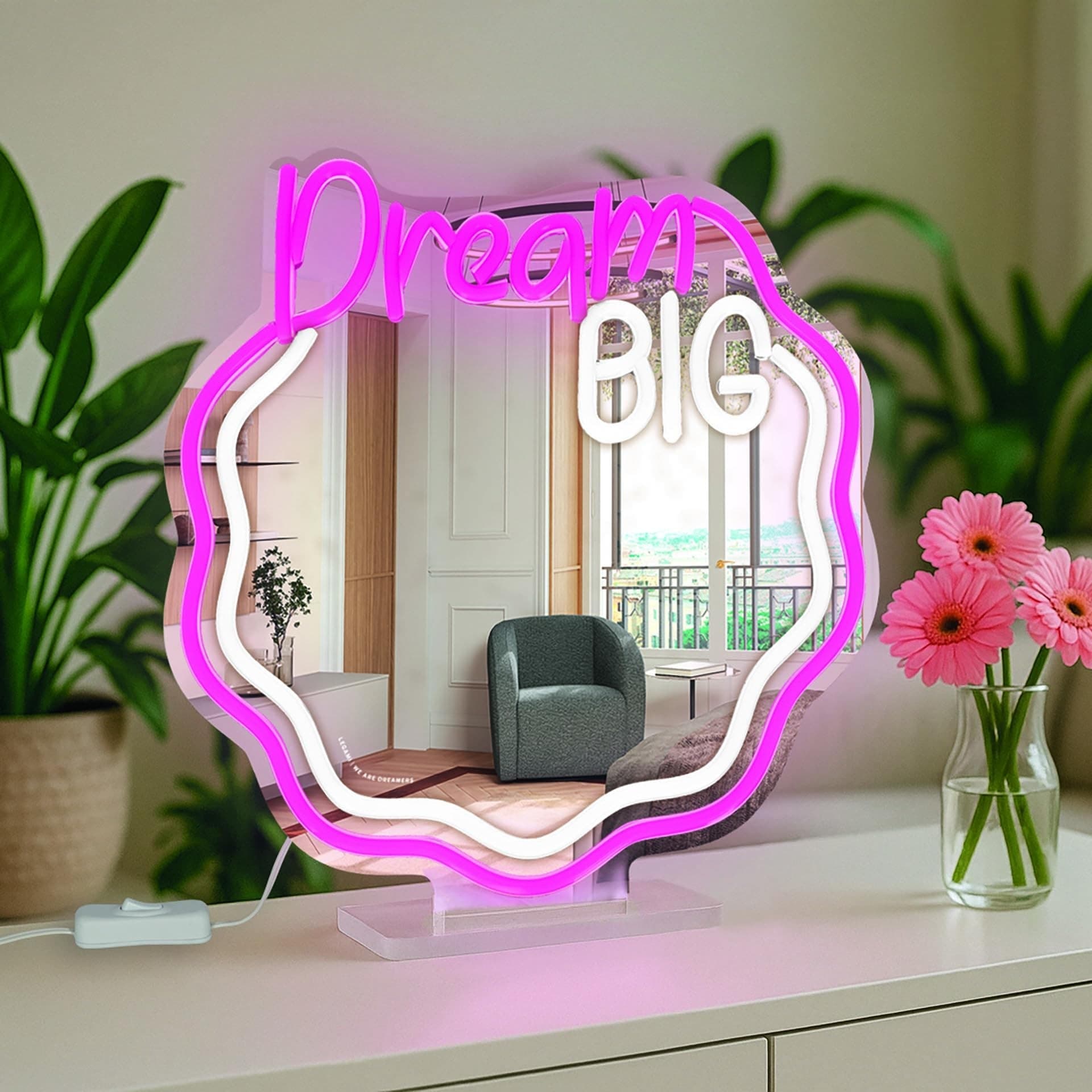 Legami - Specchio con Luce Led Effetto Neon, It's a Sign (VNLM0001) - 5