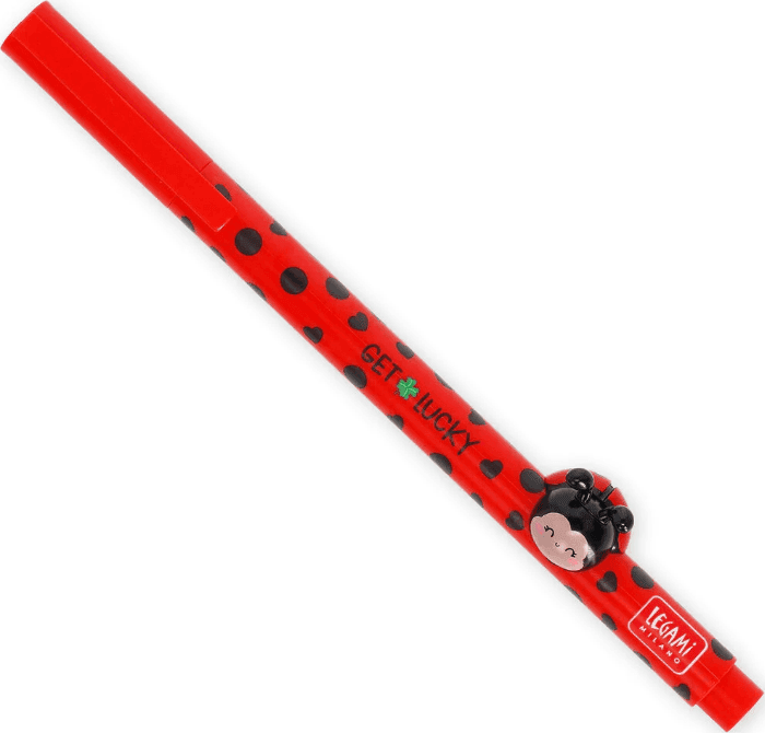 Legami - Penna Gel con Animaletto Decorativo Ladybug "Get Lucky" - Lovely Friends (VCPP0027) - 2