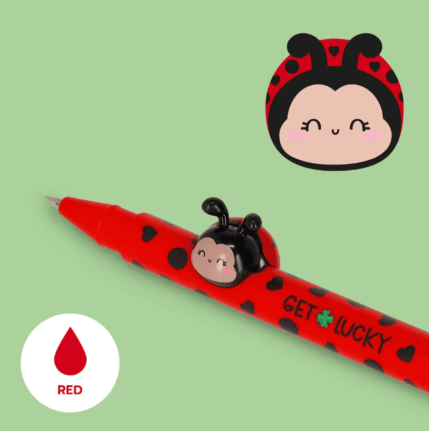 Legami - Penna Gel con Animaletto Decorativo Ladybug "Get Lucky" - Lovely Friends (VCPP0027) - 5