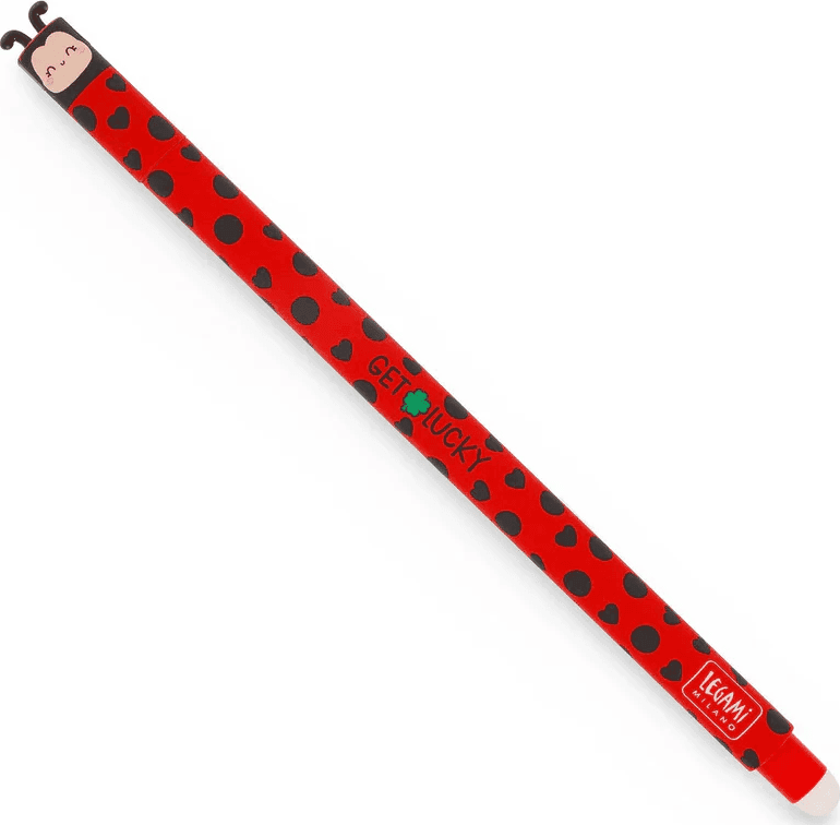 Legami - Penna Gel Cancellabile " Lady Bug "- Erasable Pen (EP0074)
