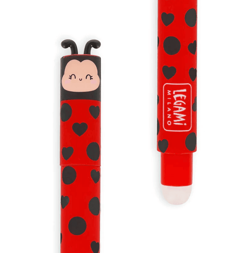 Legami - Penna Gel Cancellabile " Lady Bug "- Erasable Pen (EP0074) - 2