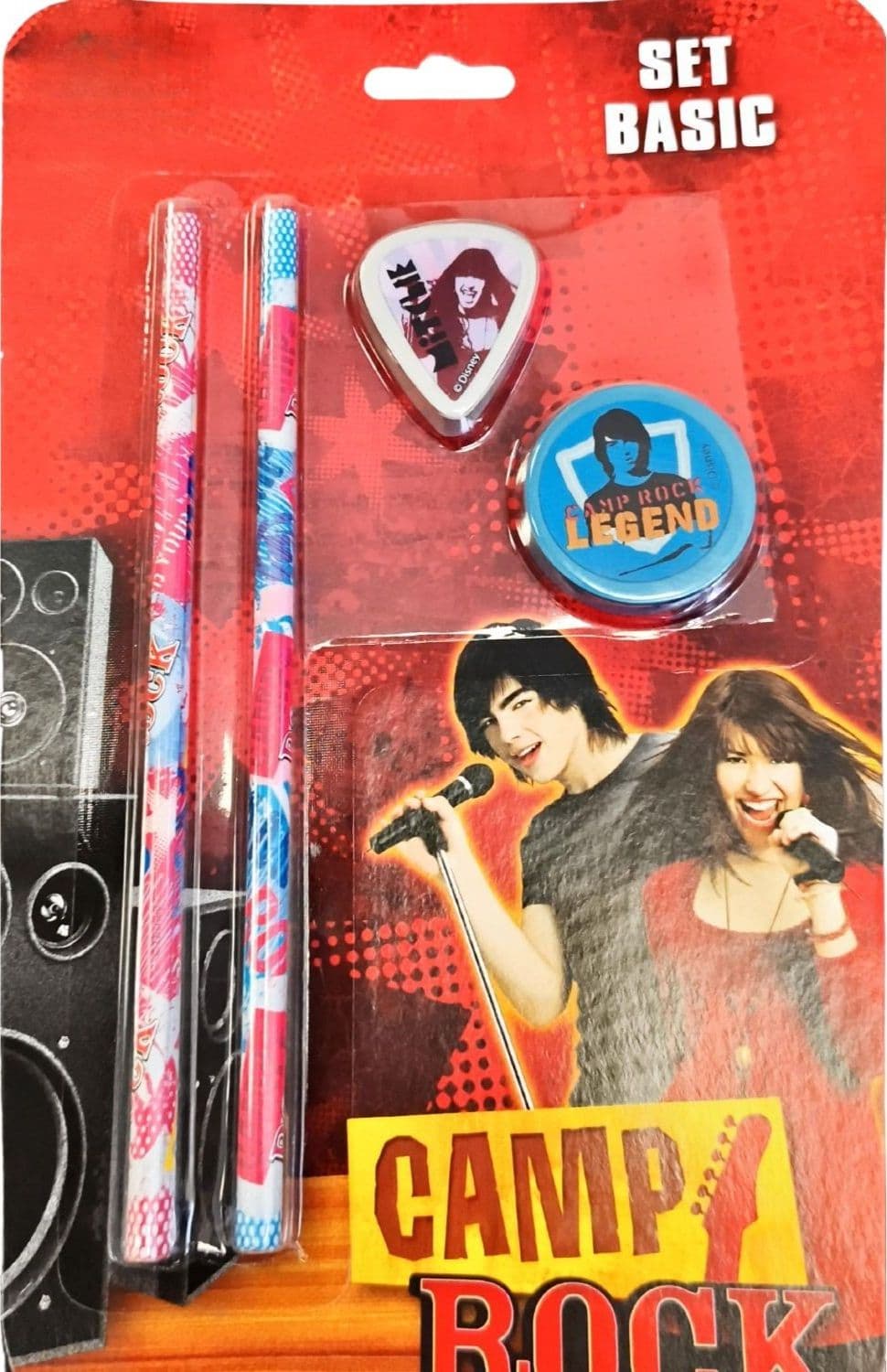 Set Basic Camp Rock - 2 Matite 2 Gomme - 2