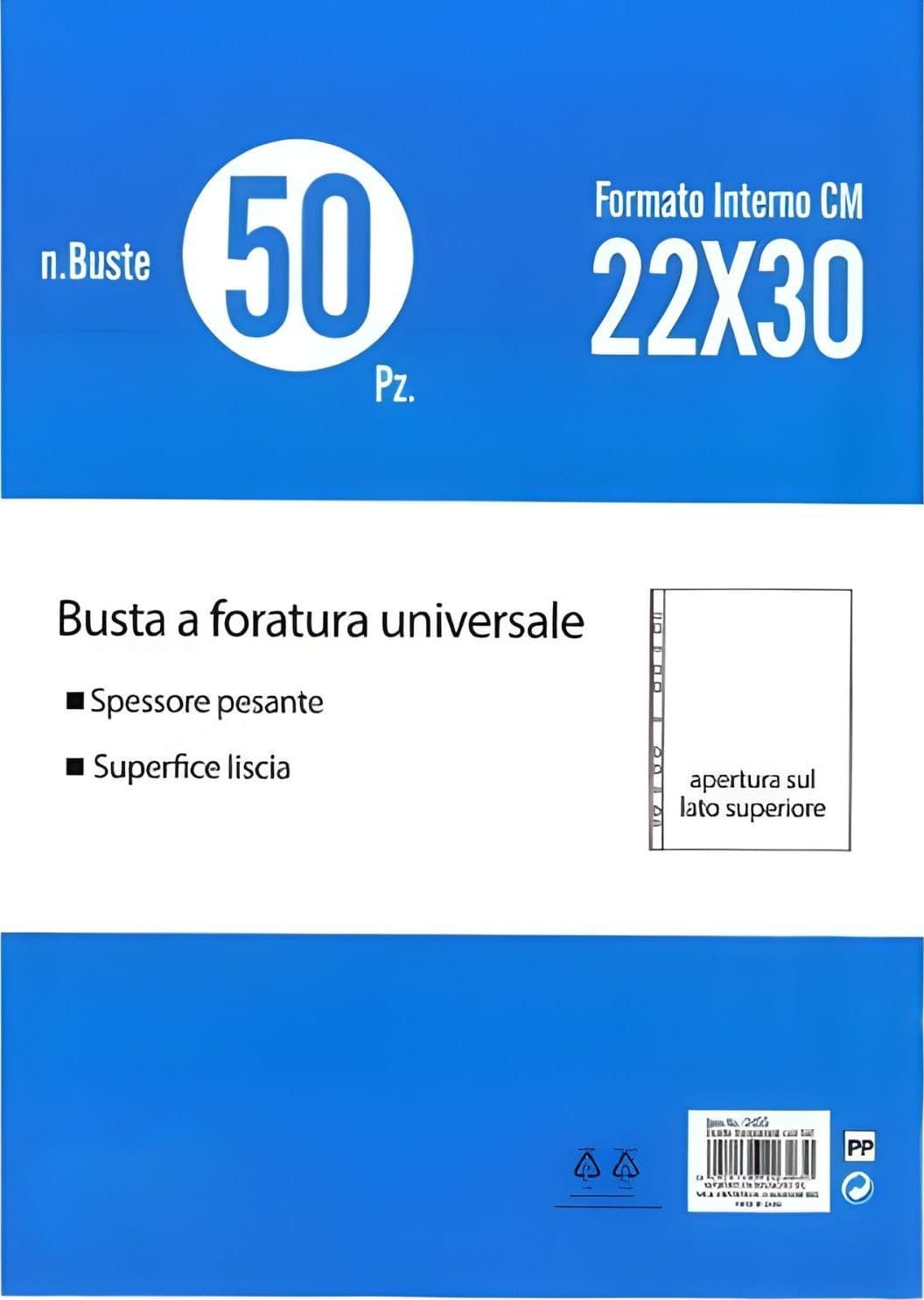 EcoPrice Busta Foratura Univ. 22x30cm 1Cnf/50pz 50pz