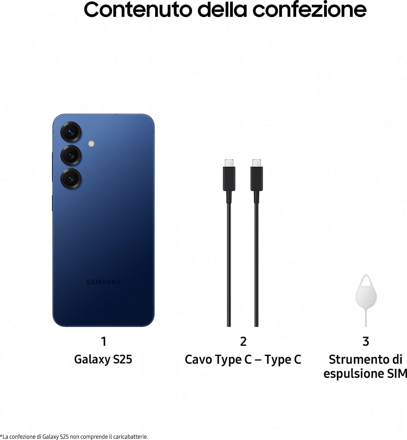 Samsung Galaxy S25 Smartphone AI, Display 6.2'' FHD+ Dynamic AMOLED 2X, Fotocamera 50MP, RAM 12GB, 256GB, 4.000 mAh, Navy - 7