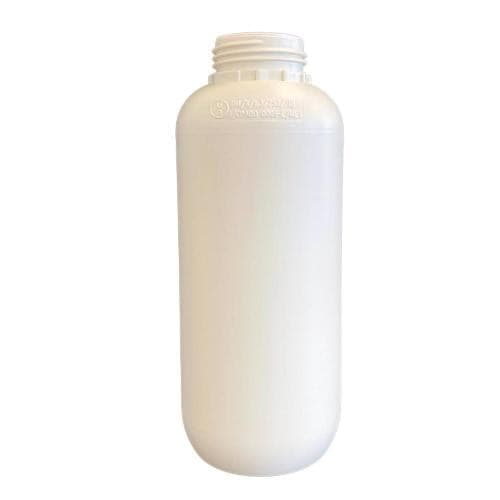 Flacone vuoto da 1 lt bottiglia in plastica riciclata per trasporto liquidi e acidi con tappo a vite - 2