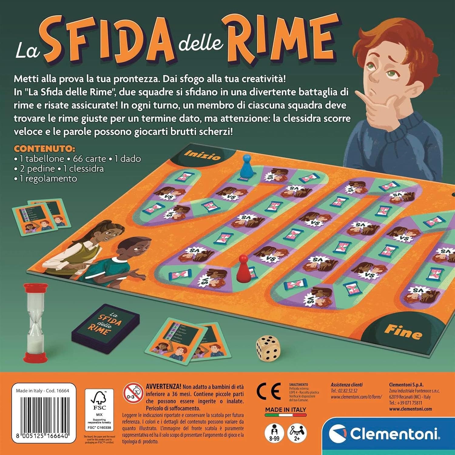 Clementoni - Gioco da Tavola La Sfida delle Rime 16664 - 5