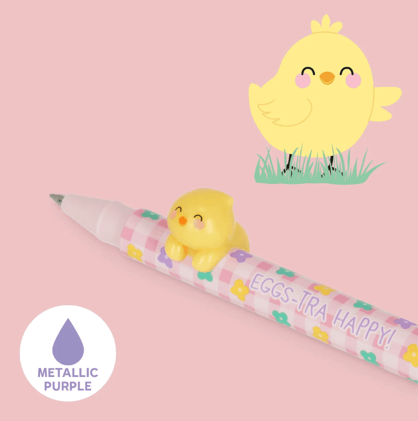 Legami - Set di 2 Penne Gel con Animaletto Decorativo - Lovely Friends - Hoppy Easter 2026 - 2