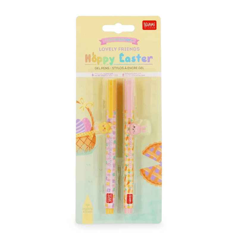 Legami - Set di 2 Penne Gel con Animaletto Decorativo - Lovely Friends - Hoppy Easter 2026 - 5