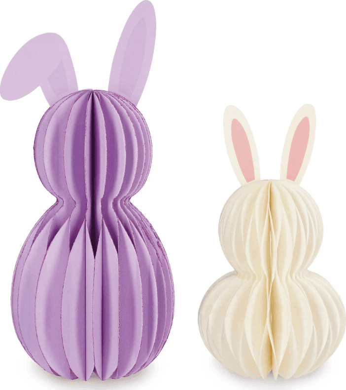 Legami - Decorazione Set di 2 Coniglietti Pieghevoli in Carta - Hoppy Easter (VPEB0001) - 3