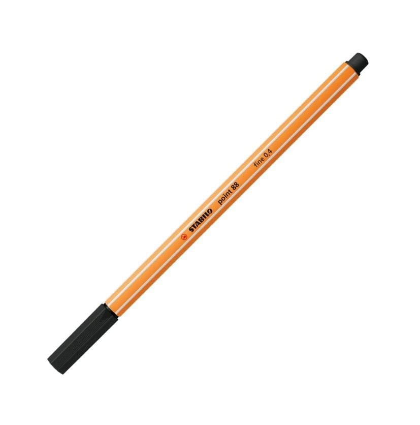 Stabilo - Penna Fineliner point 88 – colori rosso, nero e blu - 5