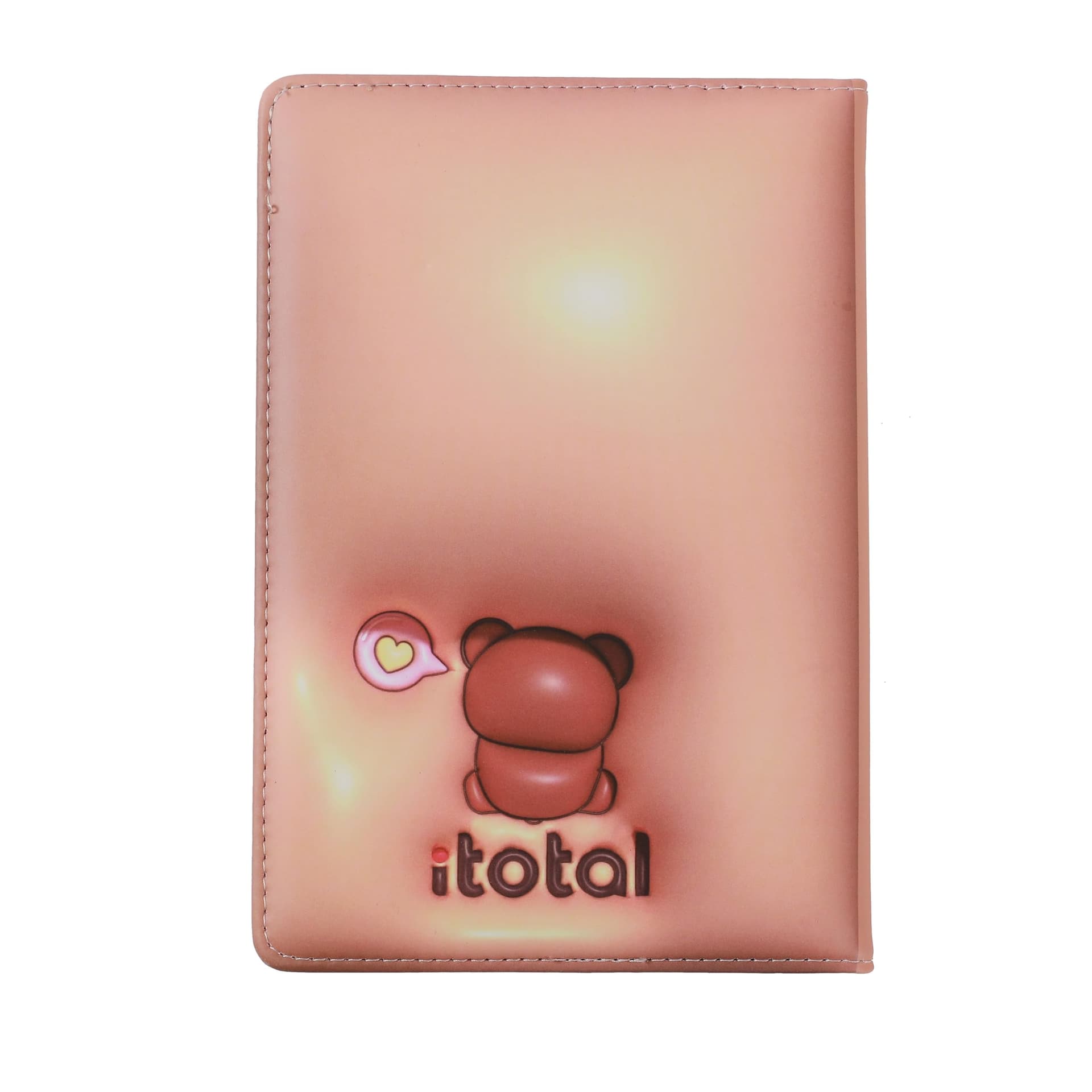 I-TOTAL® - Notebook A5 pagine bianche con copertina 3D, squishy 196 facciate (BEAR) - 2