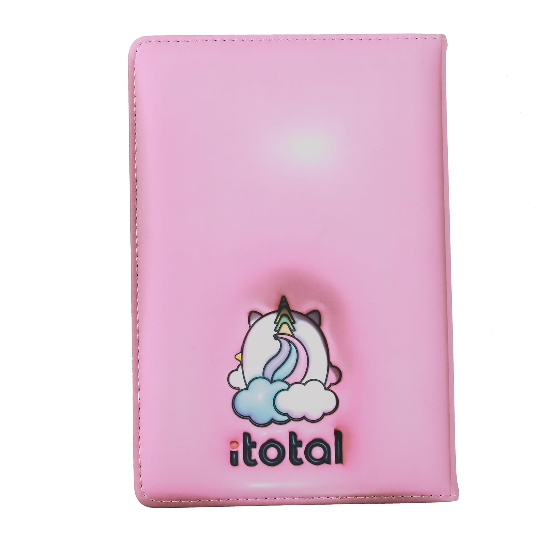 I-TOTAL® - Notebook A5 pagine bianche con copertina 3D, squishy 196 facciate (UNICORN) - 2