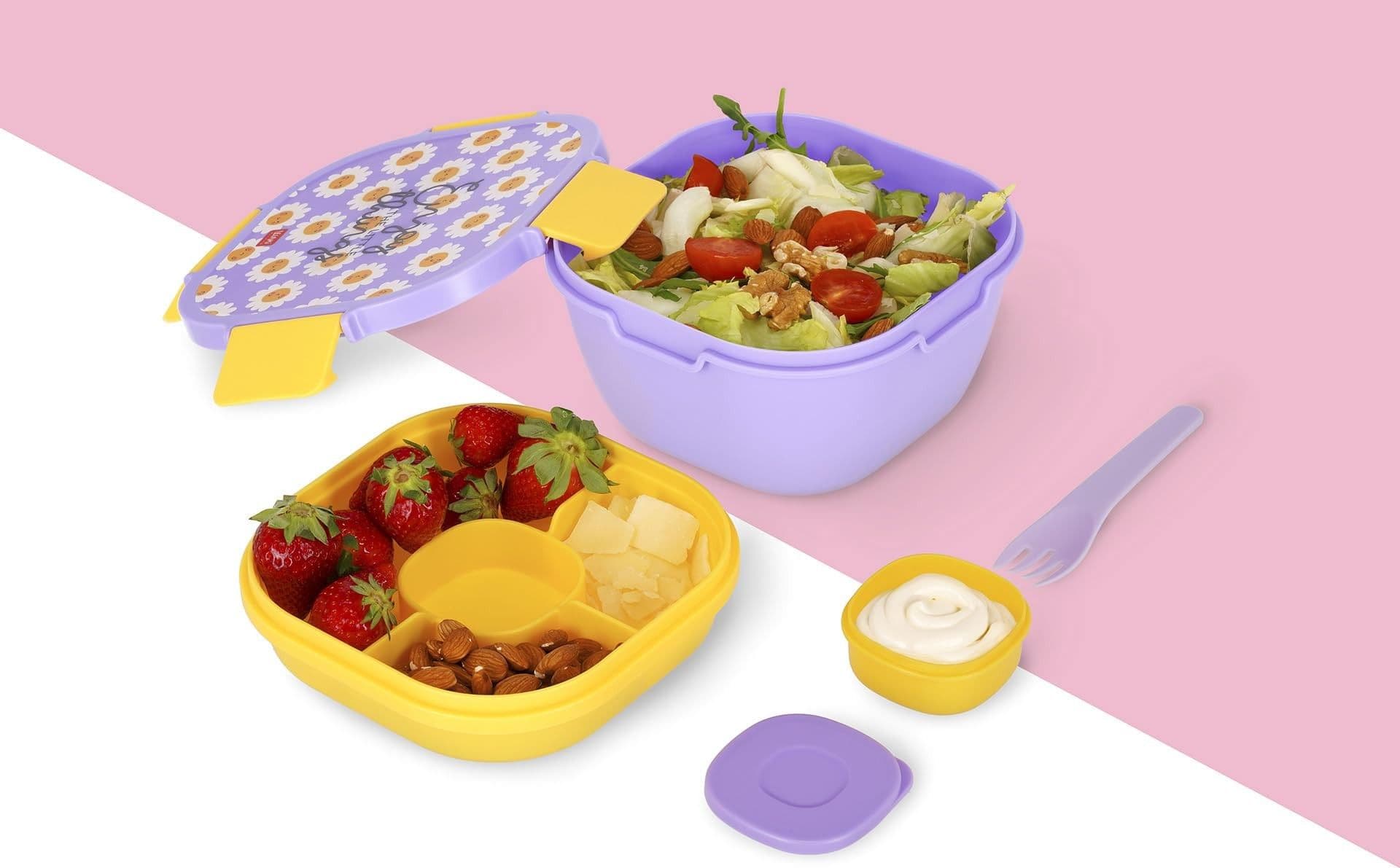 Legami - Contenitore Porta Pranzo 1700 ml - Daisy - Lunch Box (VLBS0003) - 2