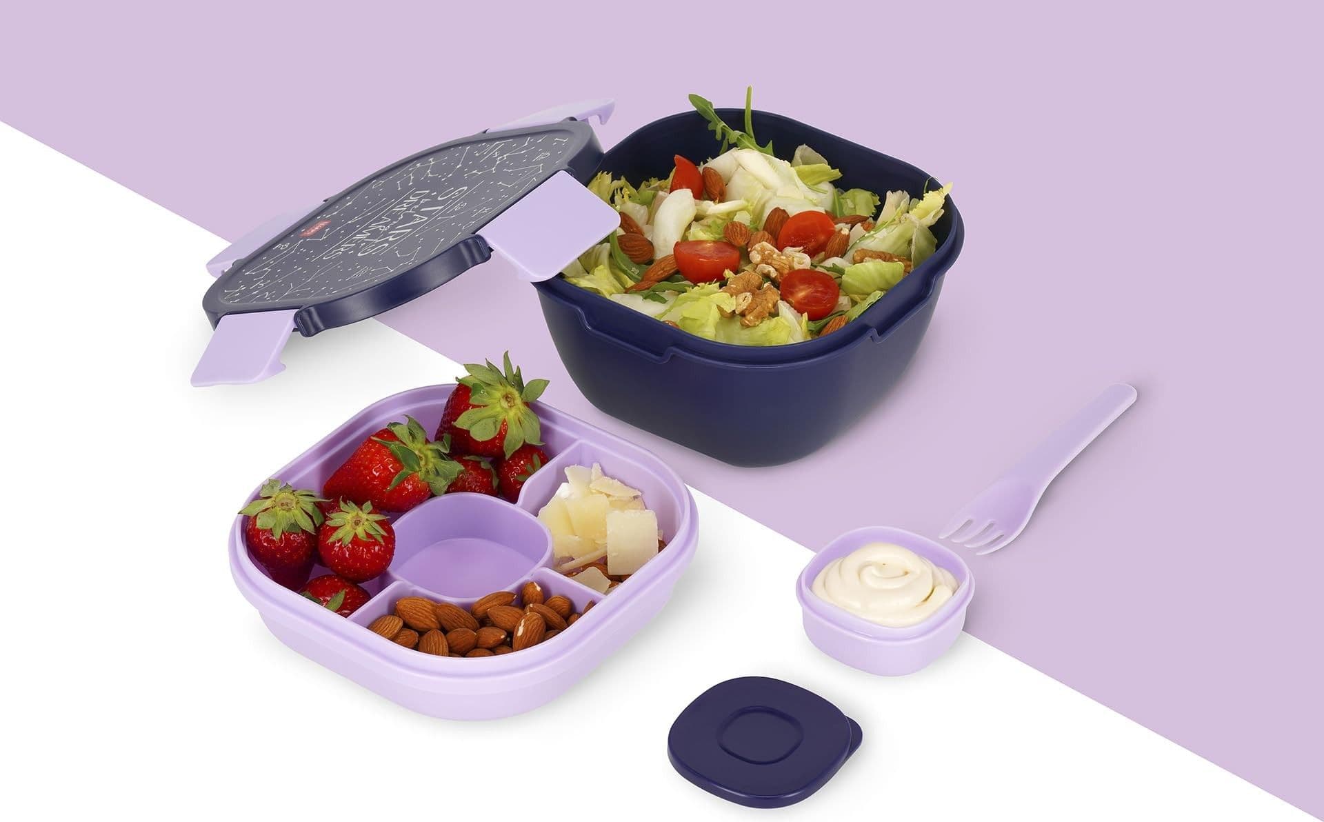 Legami - Contenitore Porta Pranzo 1700 ml - Stars - Lunch Box (VLBS0002) - 2