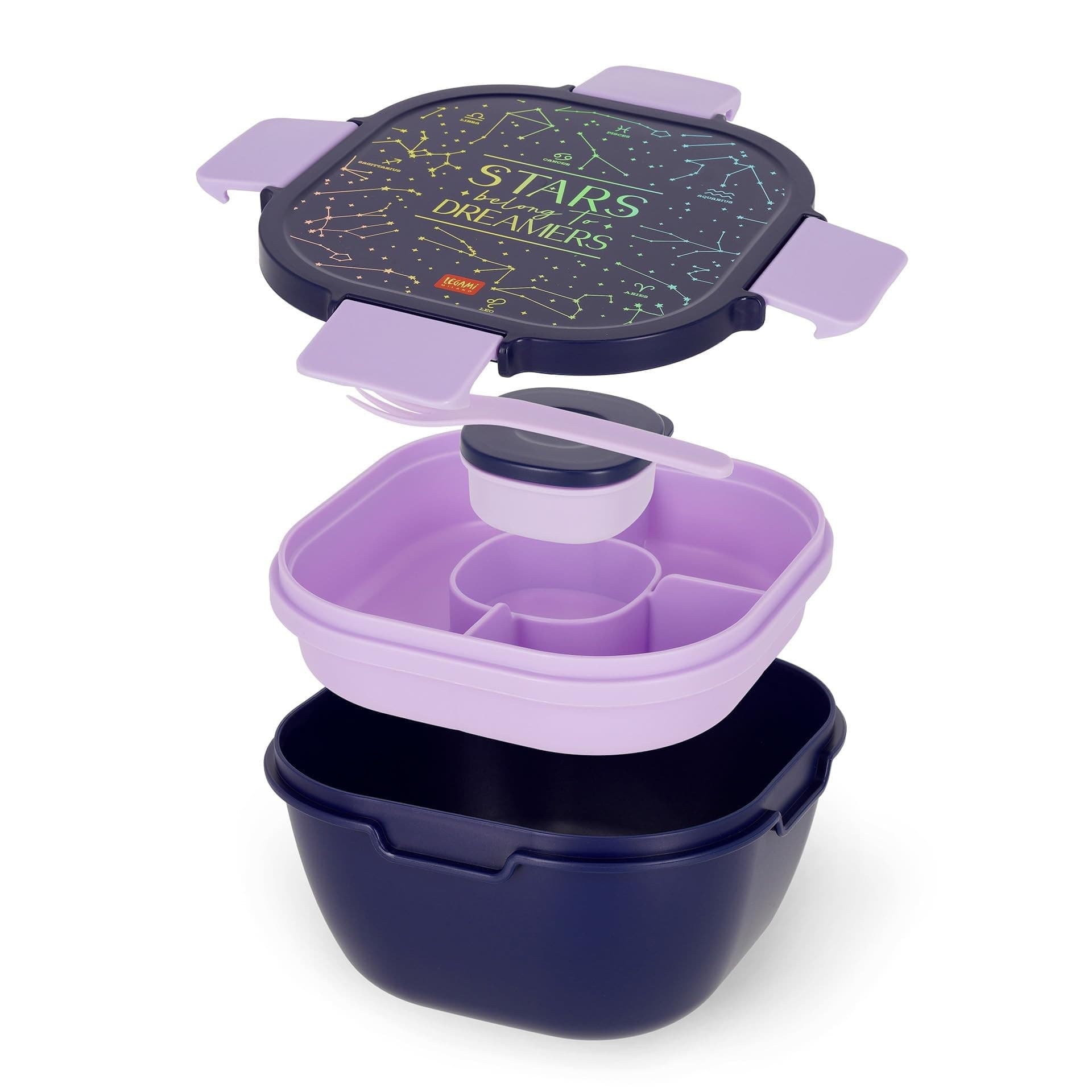 Legami - Contenitore Porta Pranzo 1700 ml - Stars - Lunch Box (VLBS0002) - 5