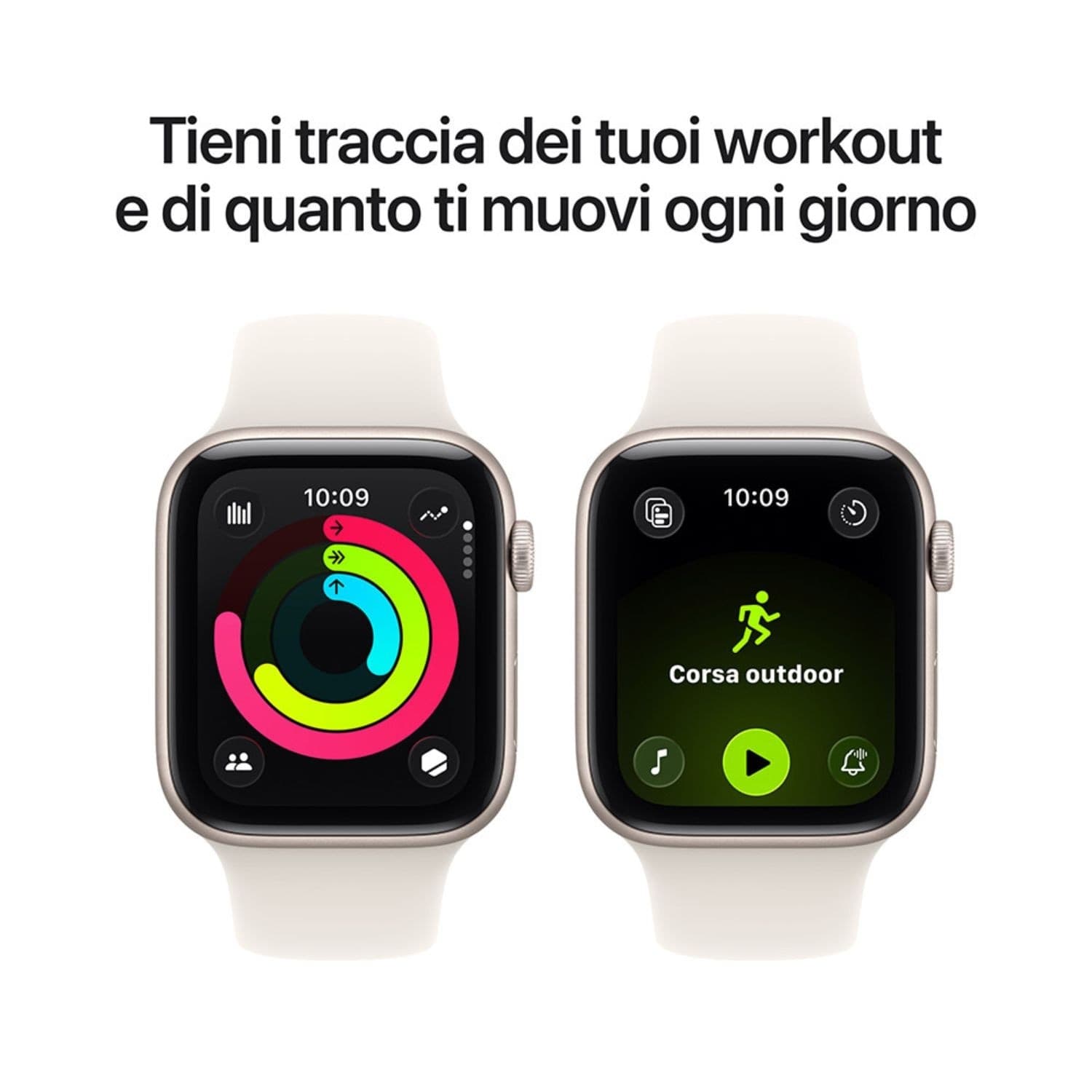 Apple Watch SE 3 44mm AC/Starlight SB/Starlight M/L ITA MEHJ4QL/A - 4