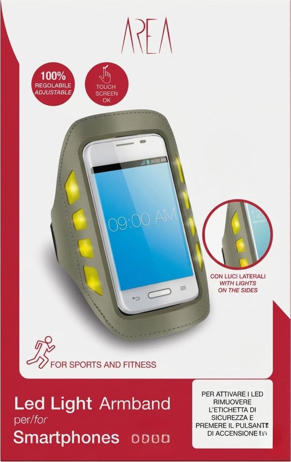 Fascia da braccio per smartphone fino a 5"