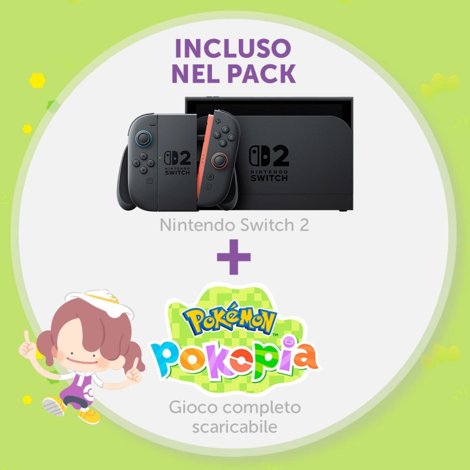 Switch 2 Console Black + Pokémon Pokopia - 2