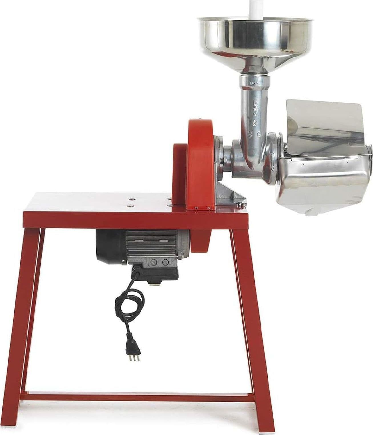 Spremipomodoro con banchetto collo alto "LC Inox" corpo macchina e ghiera in alluminio - 5