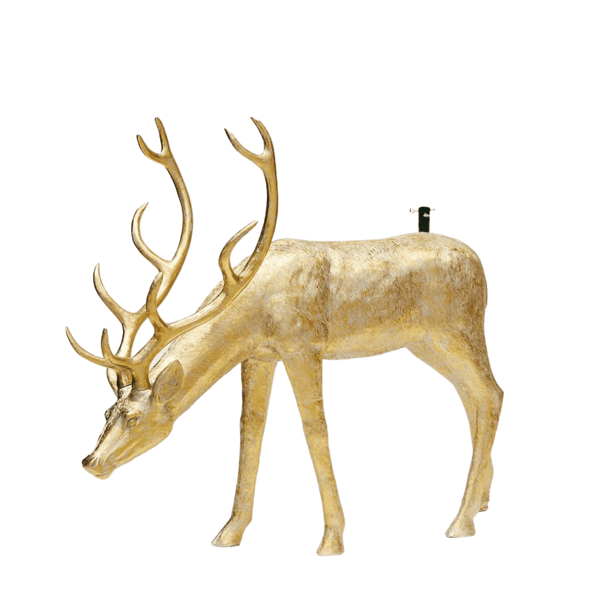 Base per albero di Natale a forma di renna d'oro, decorazione per interno - 2
