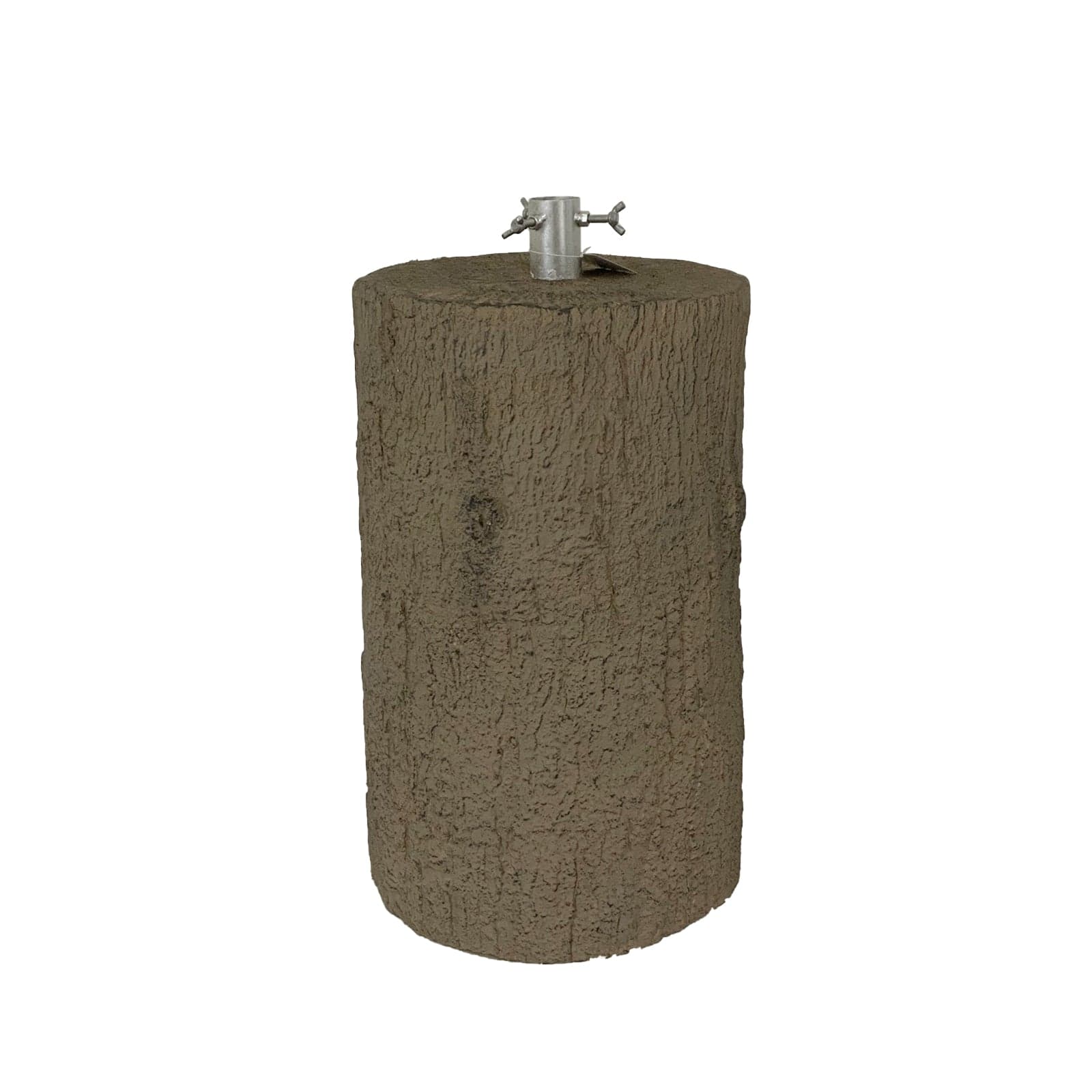 Base effetto tronco in resina per albero di Natale con supporto in metallo - 8