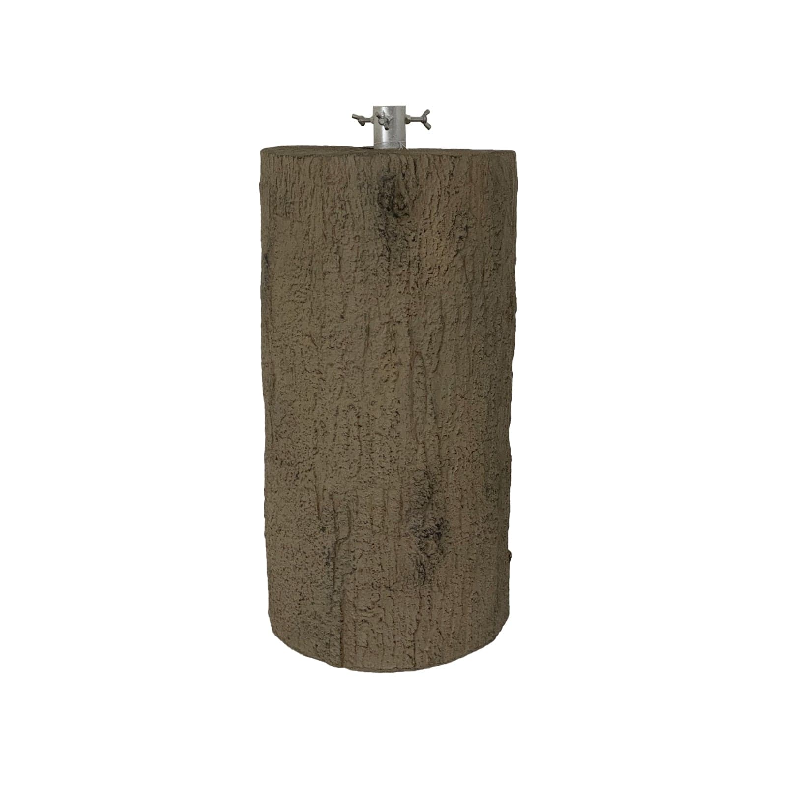 Base effetto tronco in resina per albero di Natale con supporto in metallo - 3