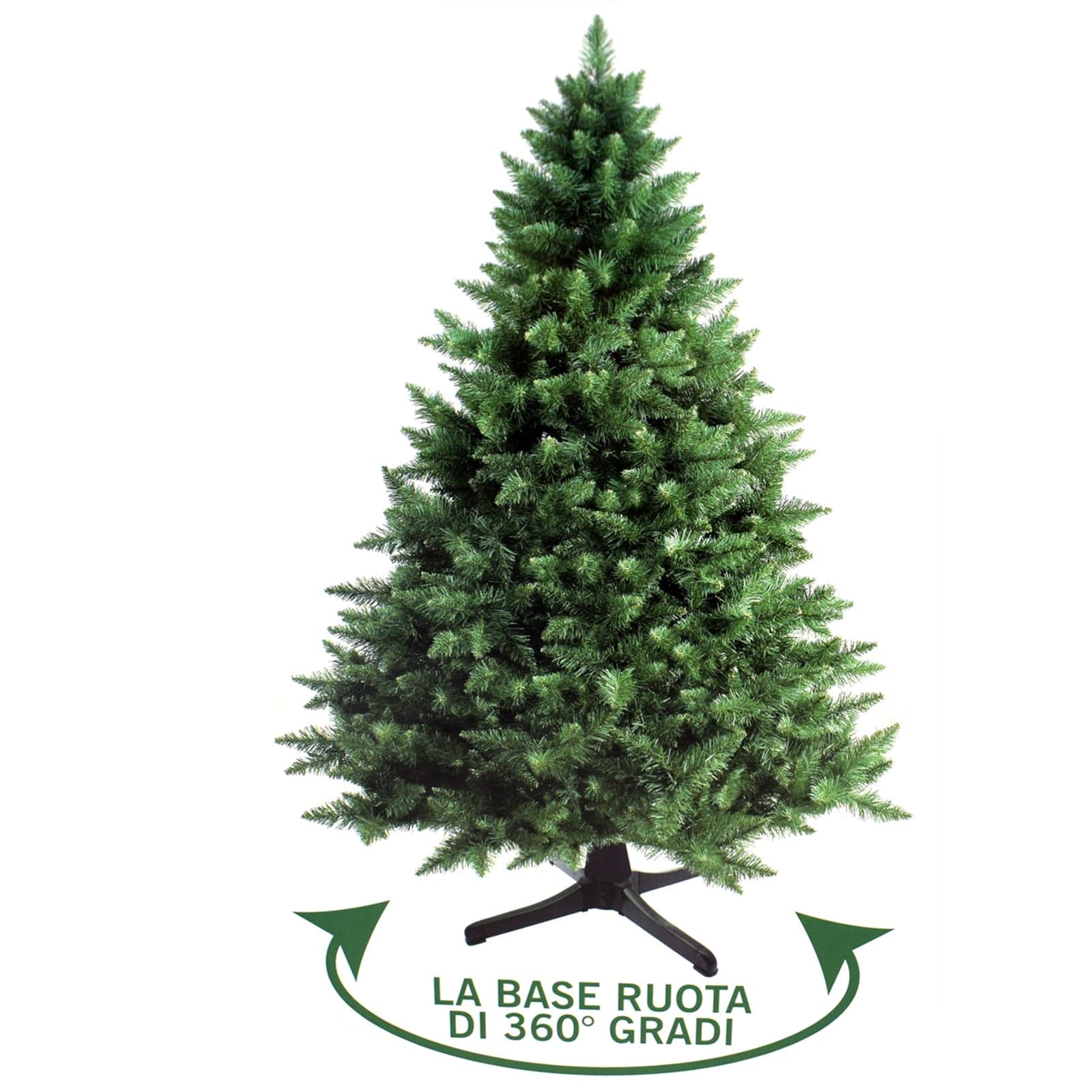 Base rotante per di albero natale Ø 32 mm con 4 piedi supporto in plastica - 2