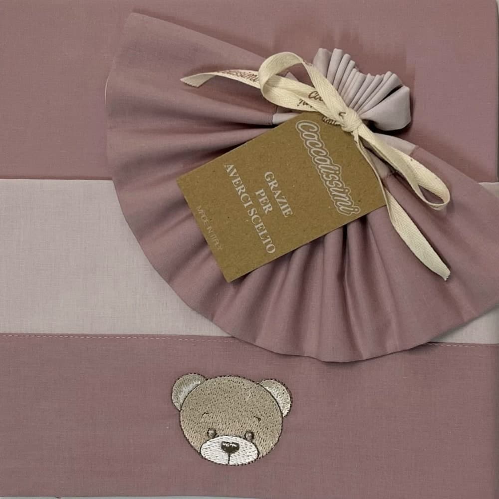 Completo 3 Pezzi Lenzuola Lettino Coccolissimi Teddy - 3