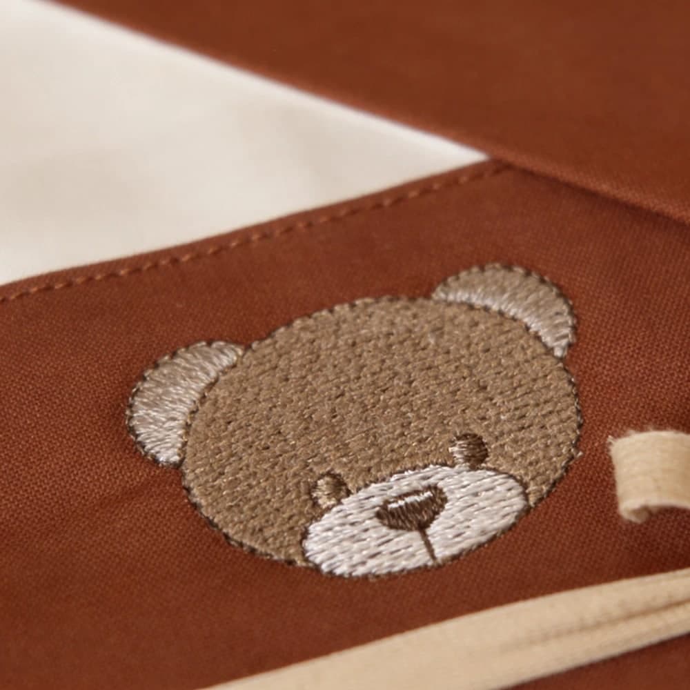 Completo 3 pz Coccolissimi Teddy In Cotone per Carrozzina – Terracotta