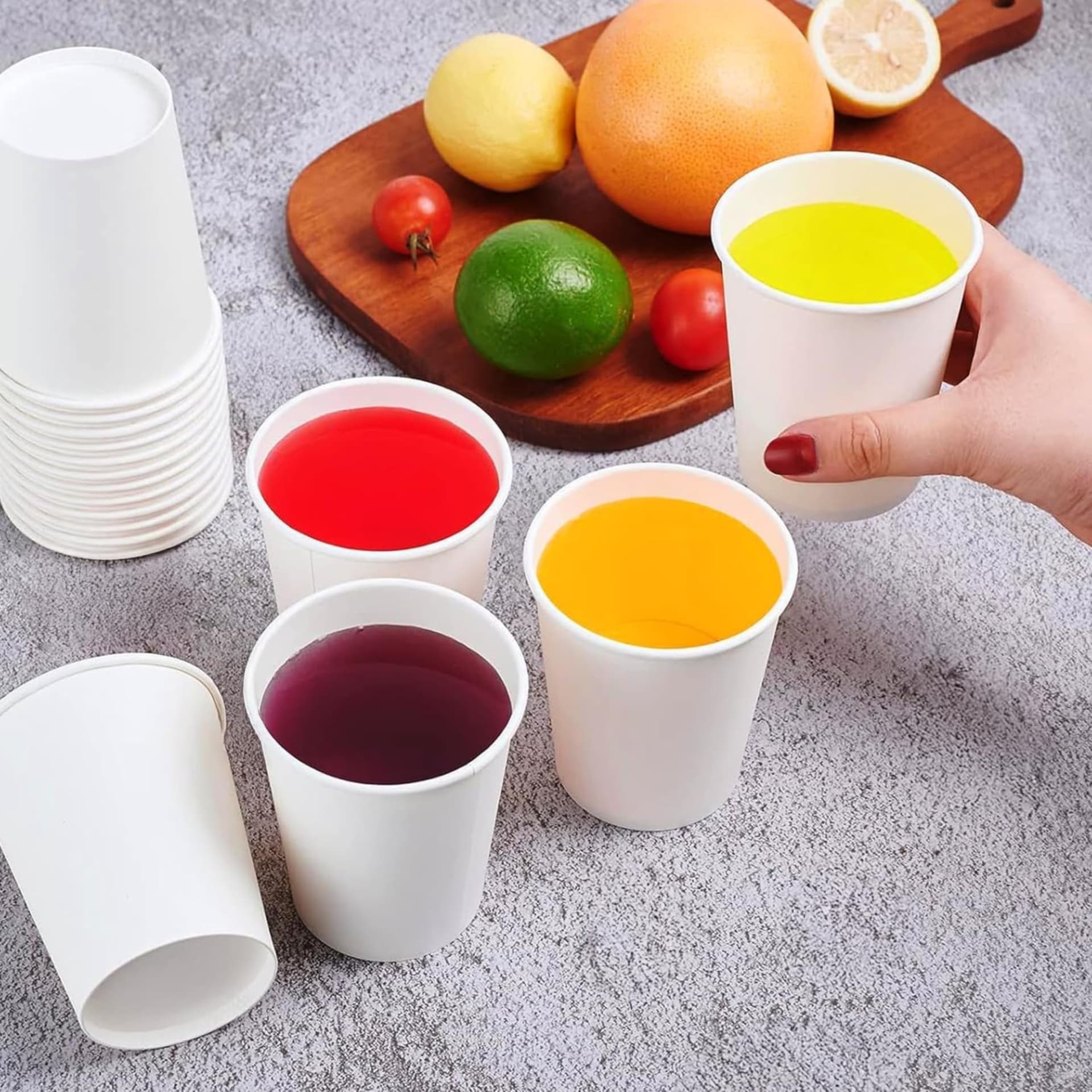 CARTOSPEDÌA - 200 Bicchieri Carta Da 240 ml, Biodegradabili e Compostabili, Usa e Getta, Monouso, Ecologici per Acqua