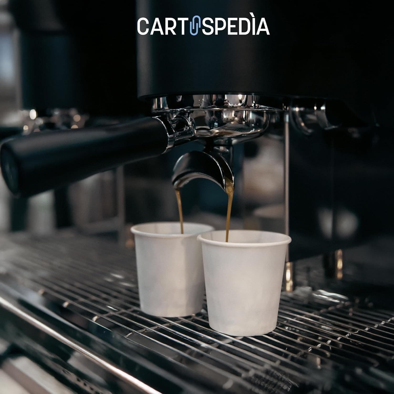 CARTOSPEDÌA – 200 Bicchierini Caffè Carta, 75 ml, Bicchieri Caffe Monouso Biodegradabili  in Italy 100%, Total White - 3