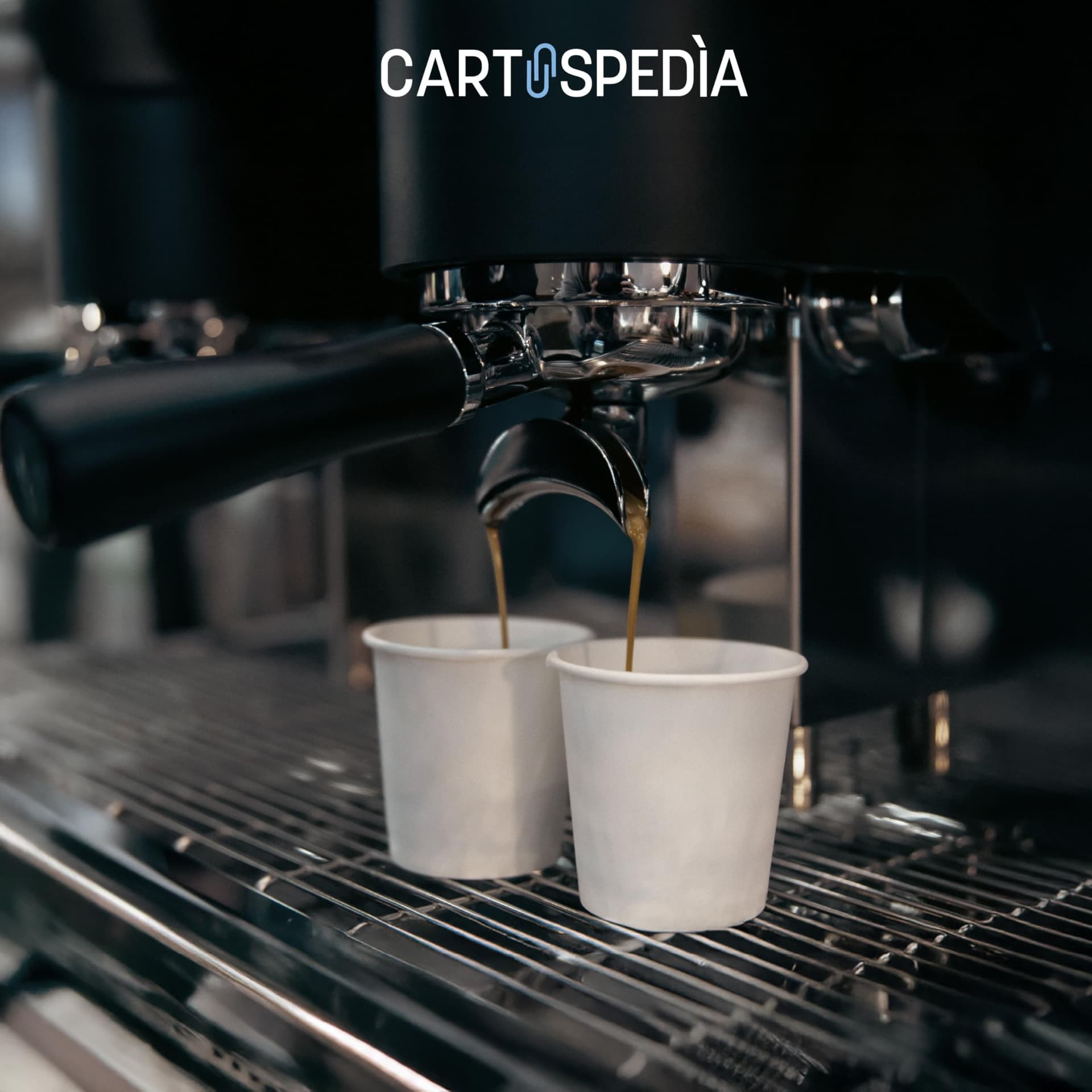 CARTOSPEDÌA – 500 Bicchierini Caffè Carta, 75 ml, Bicchieri Caffe Monouso Made in Italy 100%, Total White - 2