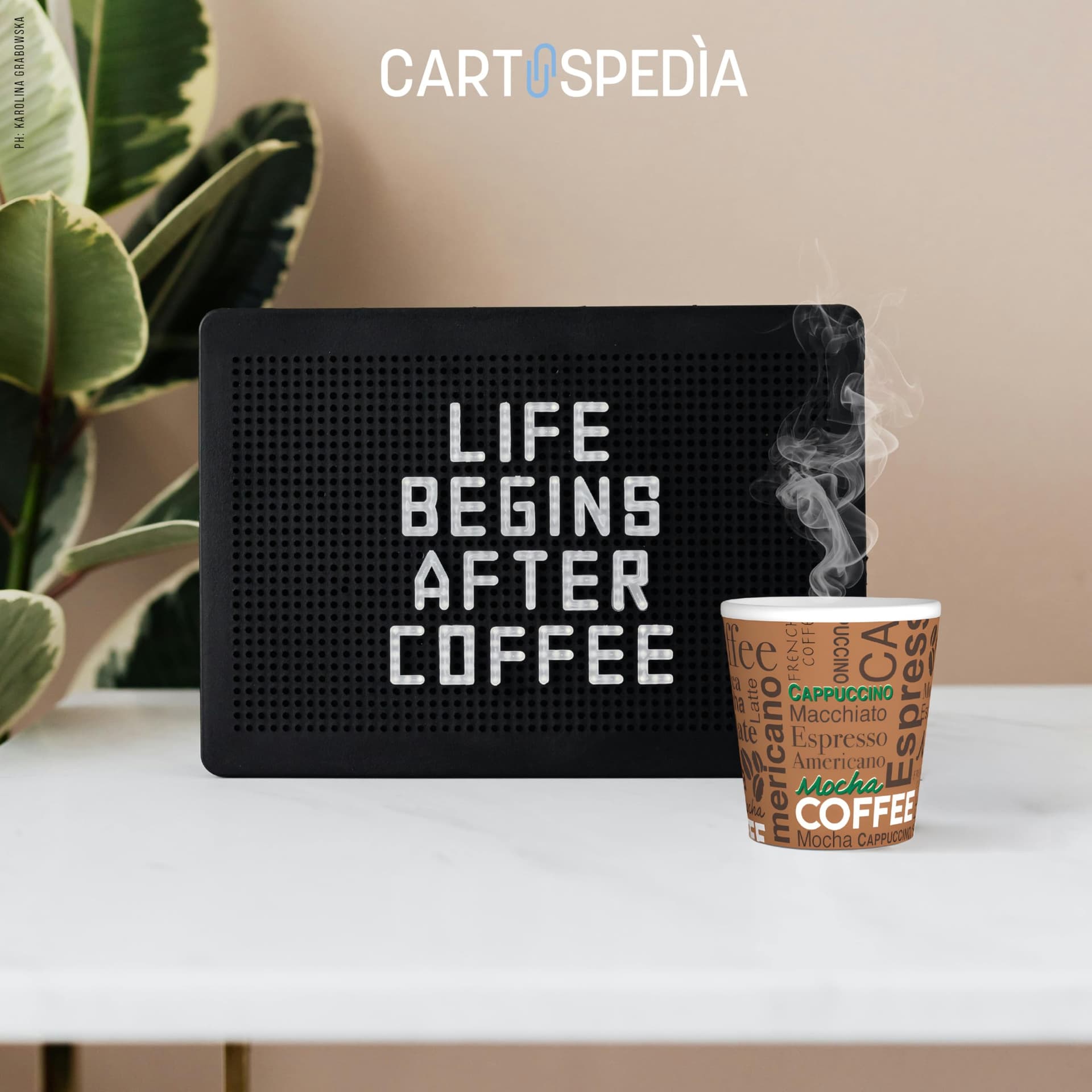 CARTOSPEDÌA – 1000 Bicchierini Caffè Carta, 75 ml, Bicchieri Caffe Monouso  Made in Italy 100%, Brown - 5