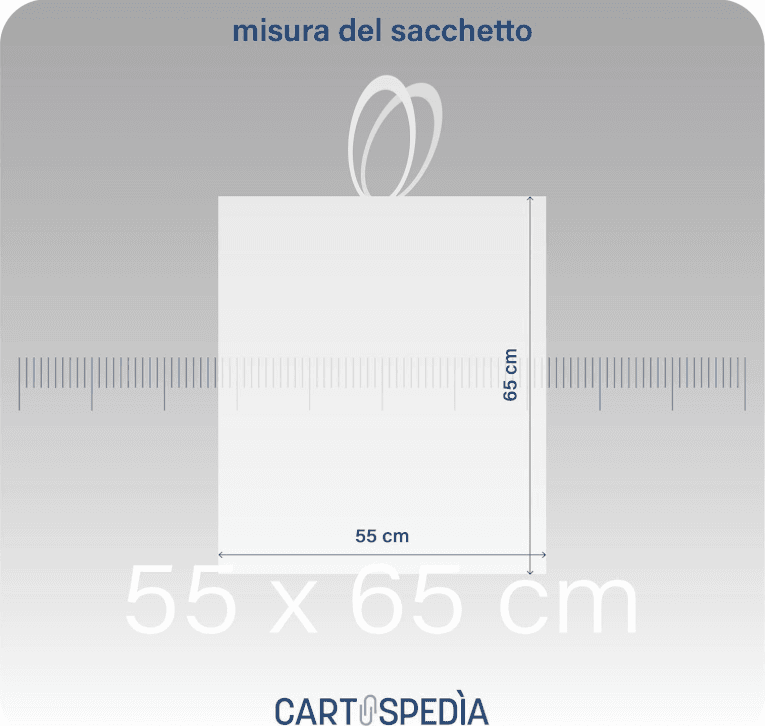 Cartospedìa - 45 Sacchetti Spazzatura - BIODEGRADABILI- MISURA: 55x65 cm - con Manici | Sacchetti Immondizia da 40L, Trasparenti - 2