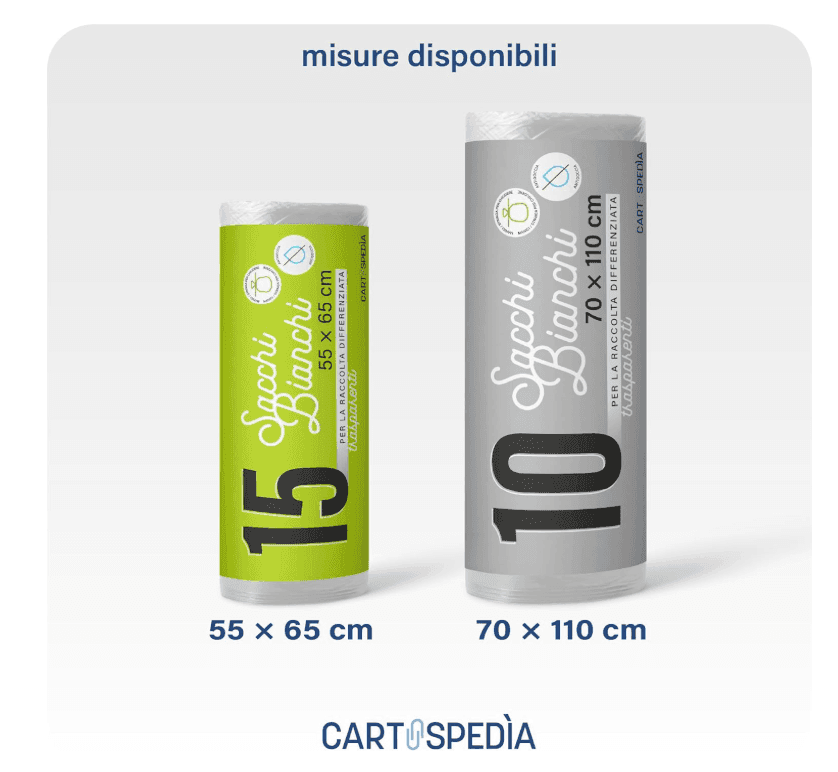 cARTOSPEDìA - 150 75 Sacchetti Spazzatura - MISURA: 55x65 cm - con Manici | Sacchetti Immondizia da 40L, Trasparenti - 2