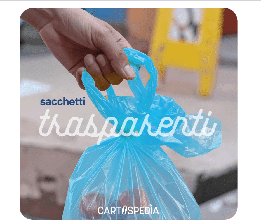 Cartospedìa - 300 Sacchetti Spazzatura - MISURA: 55x65 cm - con Manici | Sacchetti Immondizia da 40L,  Azzurri - 3