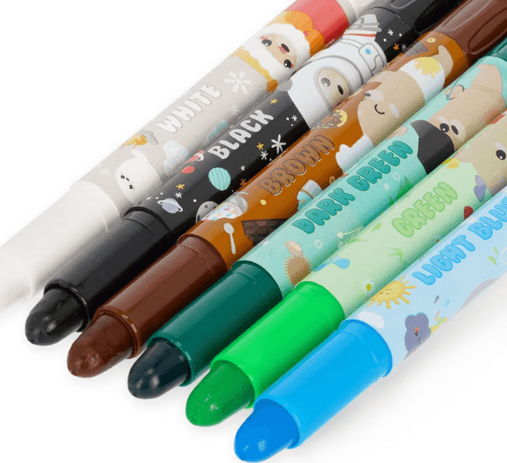 Legami - Set di 12 Pastelli a Cera a Rotazione - Teddy Friends (VCRA0001) - 5