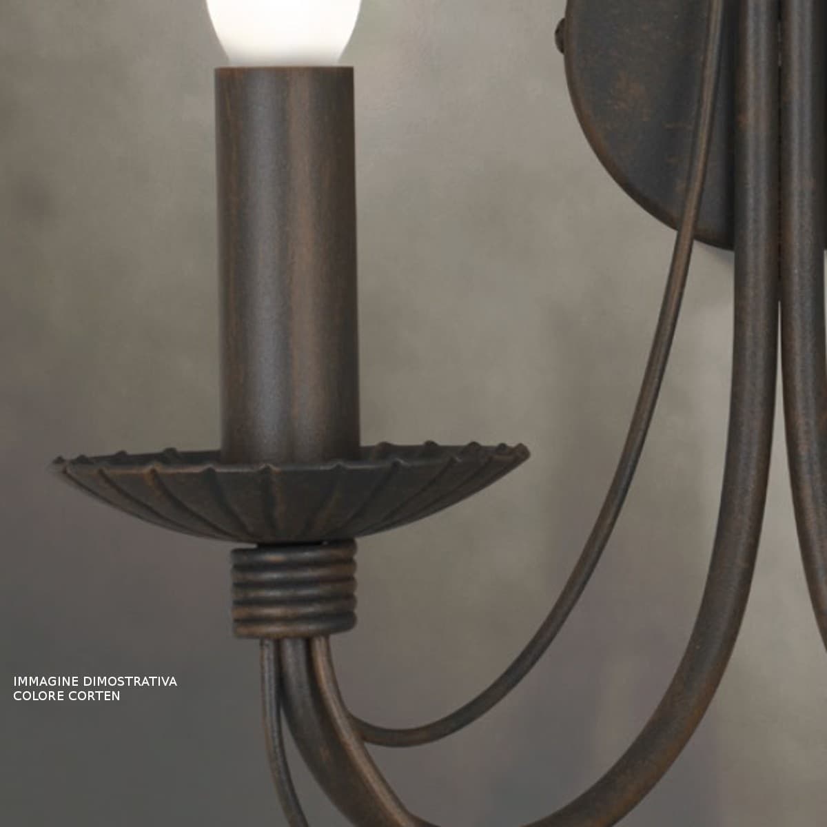 Lampadario classico LAM 3441 8 E14 LED metallo sospensione - 4