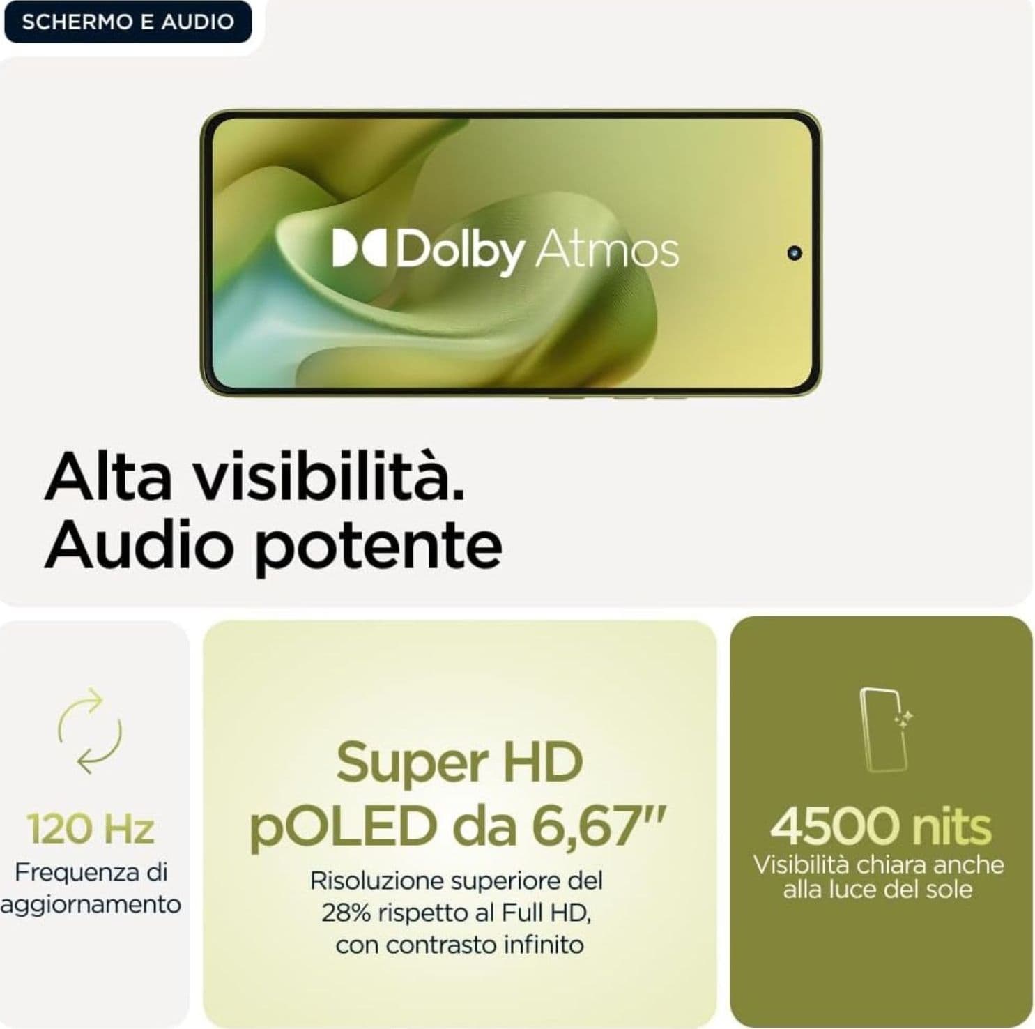Motorola Moto G86 8+256GB 6.67" 5G Golden Cypress ITA - 1
