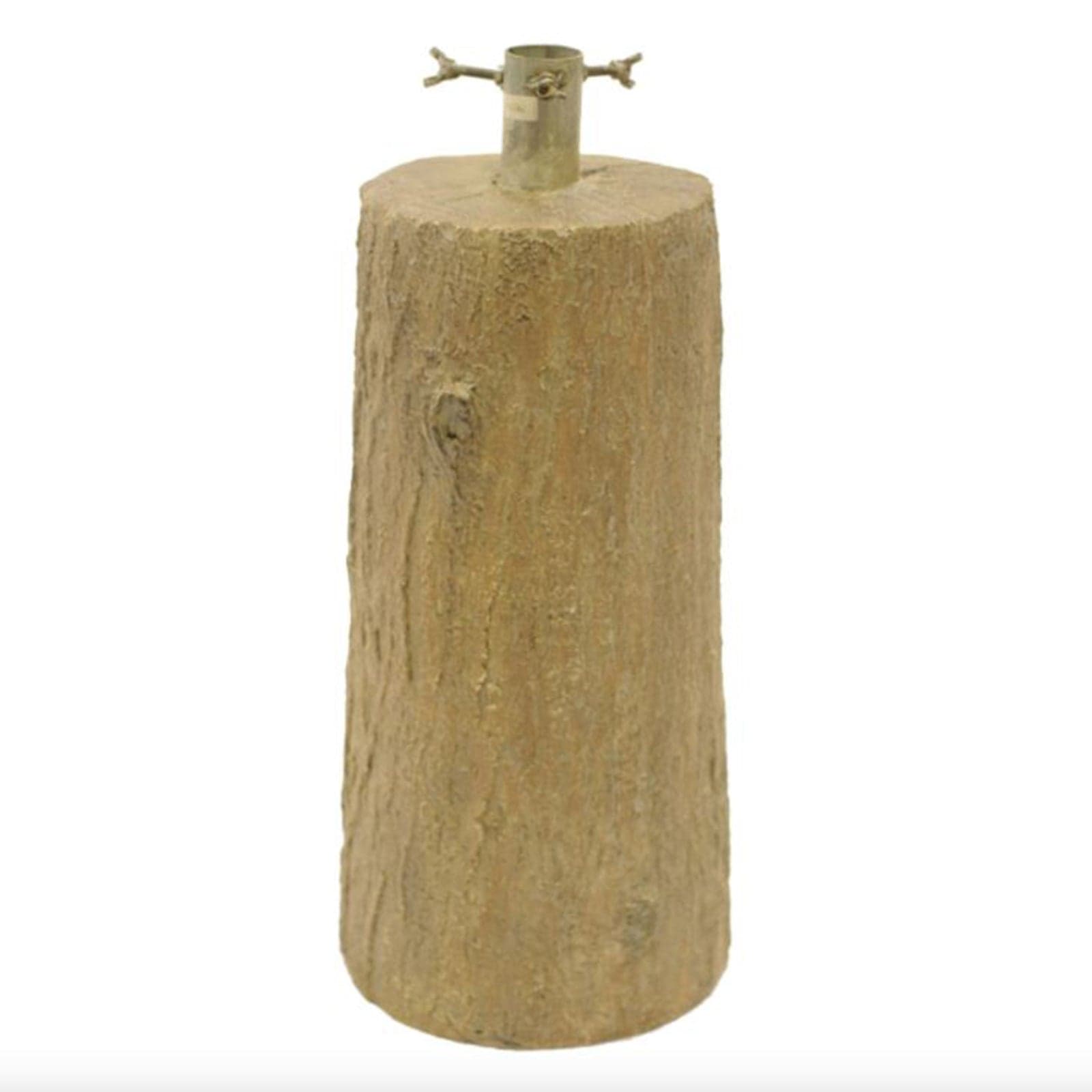 Base effetto tronco per albero di Natale con supporto in metallo - 4