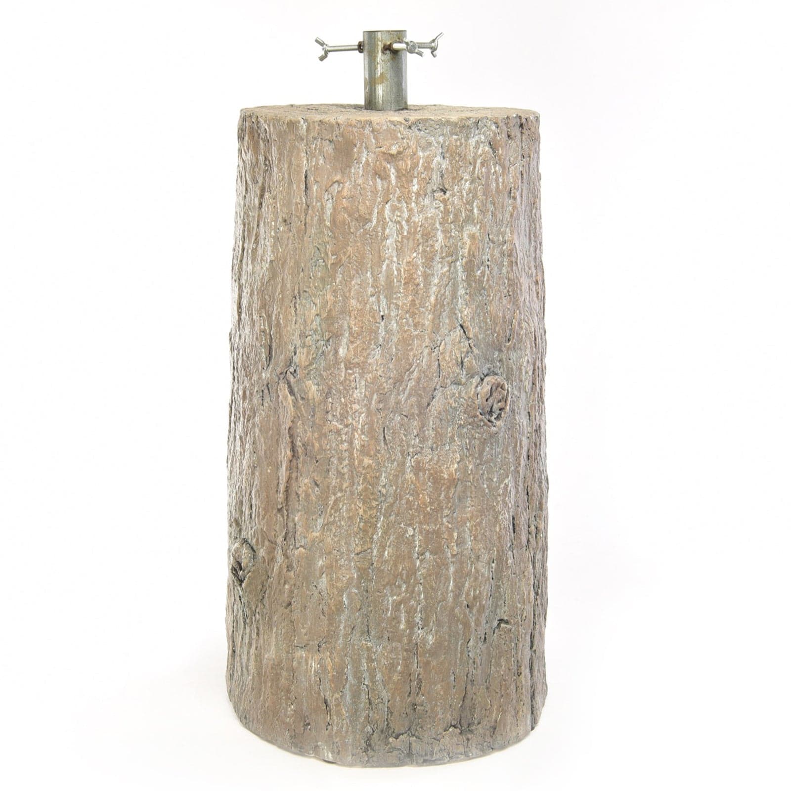 Base effetto tronco per albero di Natale con supporto in metallo - 5