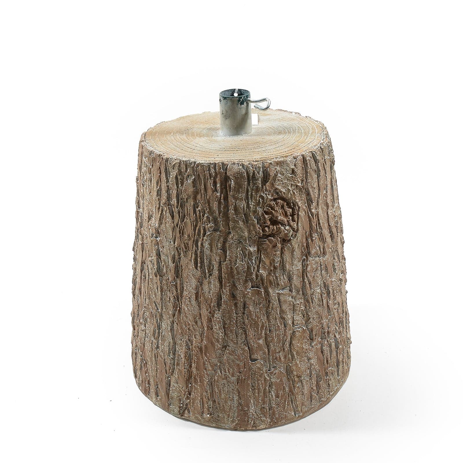 Base effetto tronco per albero di Natale con supporto in metallo da 36 cm - 5