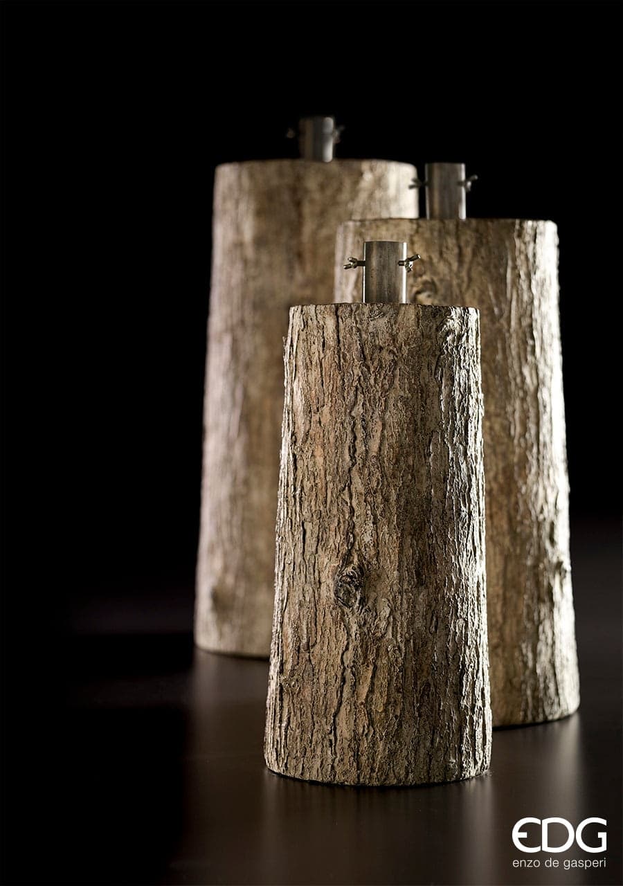 Base effetto tronco per albero di Natale con supporto in metallo - 10