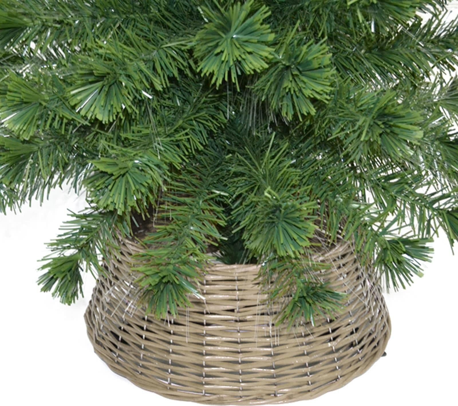 Cesta copri base per Albero di Natale sottoalbero in vimini Ø 54 cm - 4