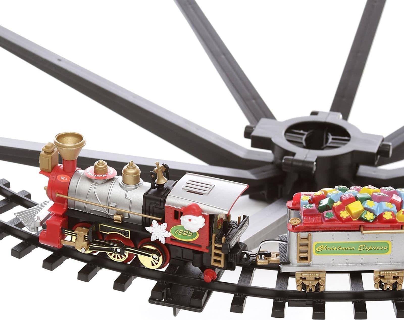 Trenino natalizio da mettere sull' albero di natale con supporto ø 89 cm - 2