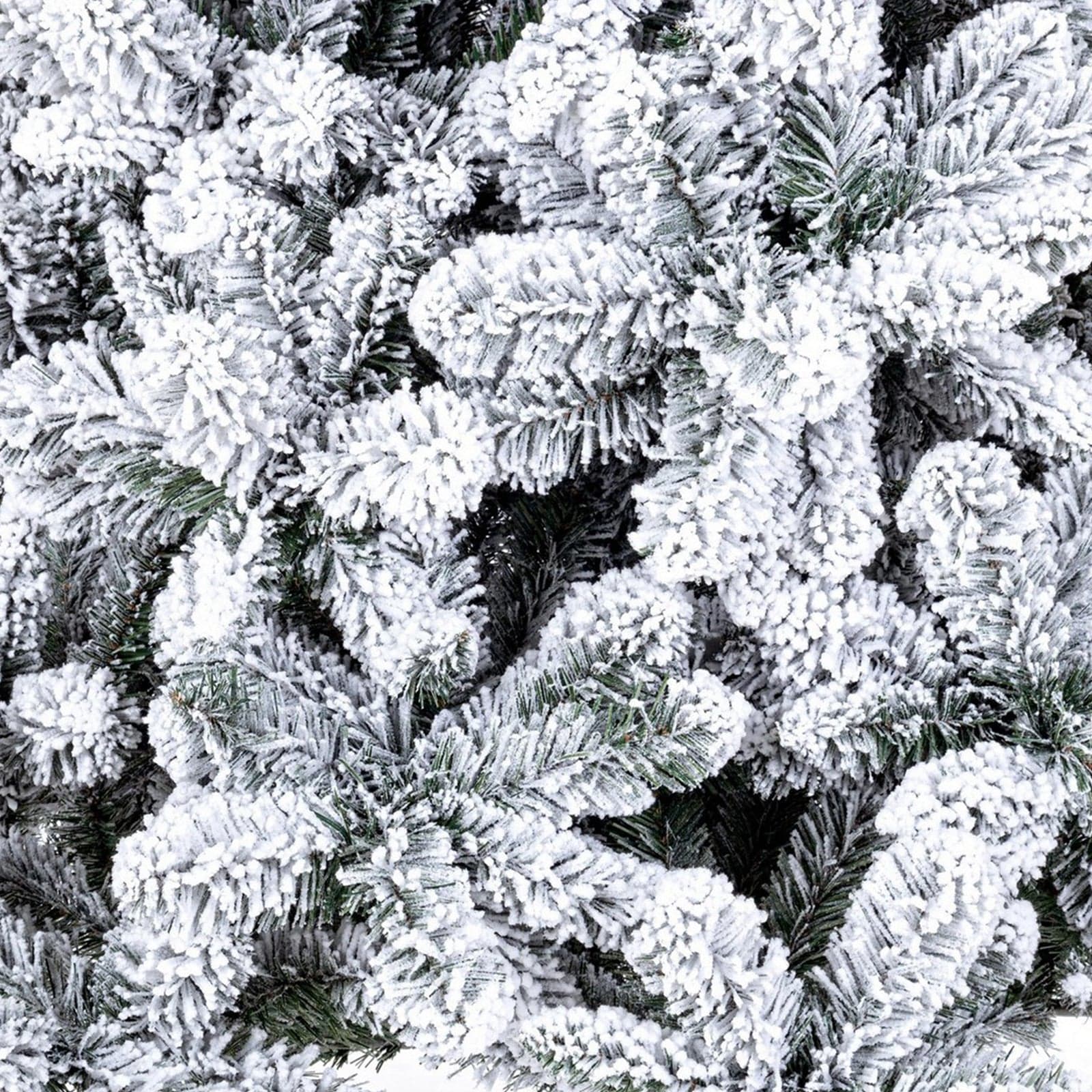 Albero di Natale innevato "Plateau Rosa" in PVC di altissima qualità + Flock - 3