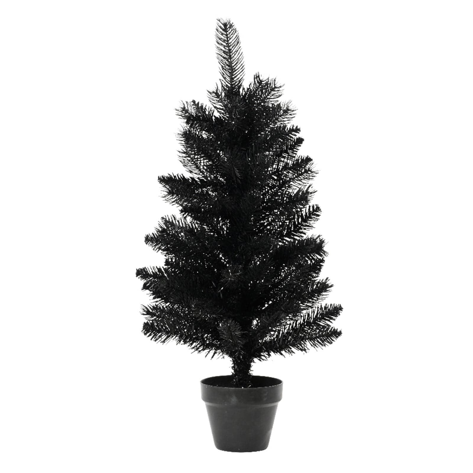 Albero di natale pinetto Nero "Belin" in PVC di altissima qualità h 60 cm - 4
