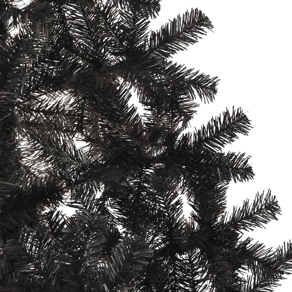 Albero di natale pinetto Nero "Belin" in PVC di altissima qualità h 60 cm - 2